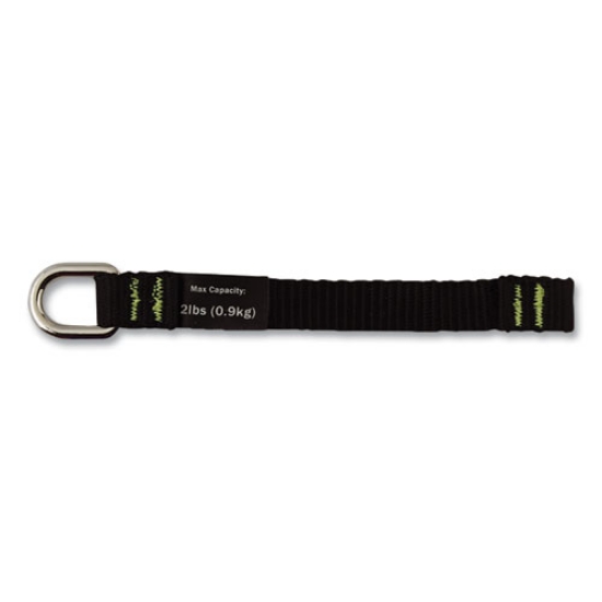 Picture of Squids 3700 Nylon Webbing Tool Tails w/D-Rings, 2 lb Max Work Cap, 5.5", Black, 6/PK, 10 PKS/CT, Ships in 1-3 Business Days