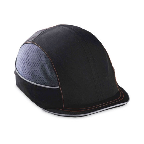 Picture of Skullerz 8950 Bump Cap Hat, Micro Brim, Black, Ships in 1-3 Business Days