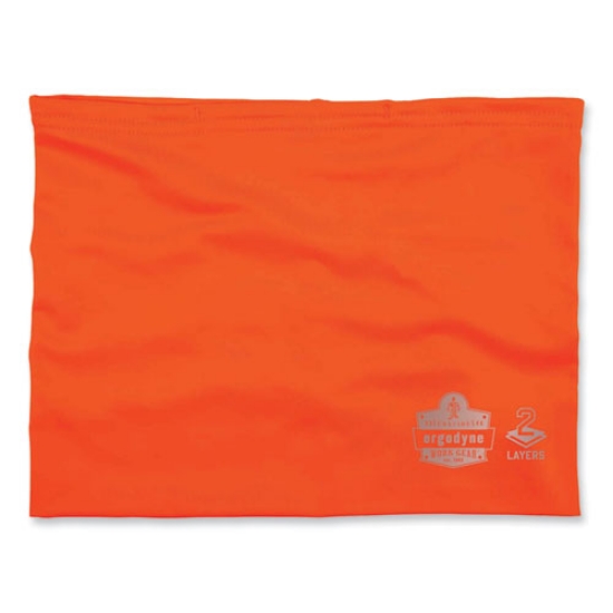 Picture of Chill-Its 6489 2-Layer Cooling Performance Knit Multi-Band, Polyester/Spandex, L/XL, HiVis Orange, Ships in 1-3 Business Days