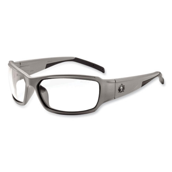 Picture of Skullerz Thor Safety Glasses, Matte Gray Nylon Impact Frame, Clear Polycarbonate Lens, Ships in 1-3 Business Days