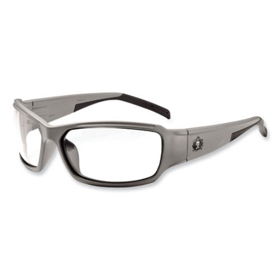 Picture of Skullerz Thor Safety Glasses, Matte Gray Nylon Impact Frame, Anti-Fog Clear Polycarbonate Lens, Ships in 1-3 Business Days