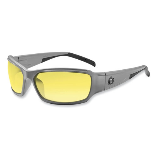 Picture of Skullerz Thor Safety Glasses, Matte Gray Nylon Impact Frame, Yellow Polycarbonate Lens, Ships in 1-3 Business Days