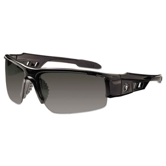Picture of Skullerz Dagr Safety Glasses, Black Frame/smoke Lens, Nylon/polycarb