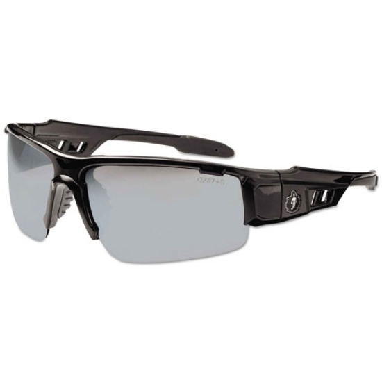 Picture of Skullerz Dagr Safety Glasses, Black Frame/Silver Lens, Nylon/Polycarb, Ships in 1-3 Business Days
