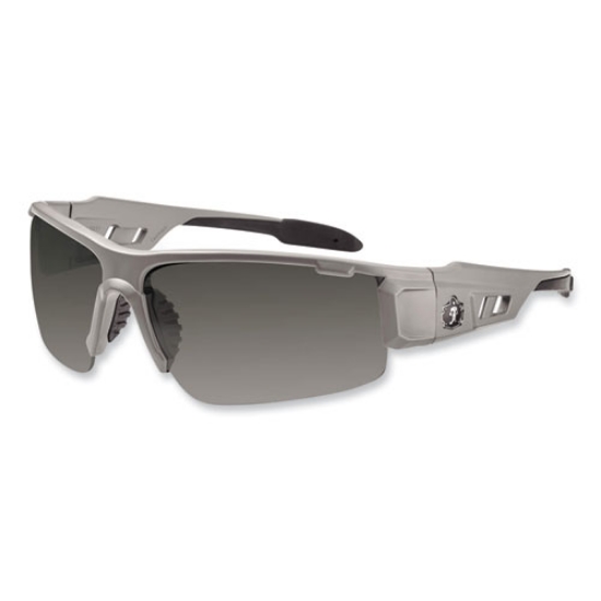 Picture of Skullerz Dagr Safety Glasses, Matte Gray Nylon Impact Frame, Anti-Fog Smoke Polycarbonate Lens, Ships in 1-3 Business Days