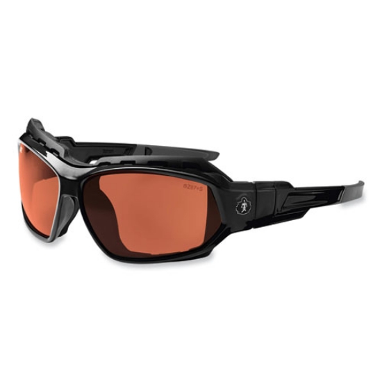 Picture of Skullerz Loki Safety Glasses/Goggles, Black Nylon Impact Frame, Polarized Copper Polycarb Lens, Ships in 1-3 Business Days