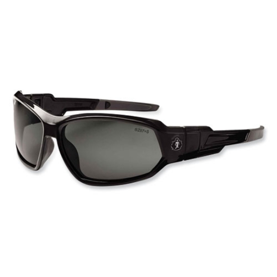 Picture of Skullerz Loki Safety Glasses/Goggles, Black Nylon Impact Frame,Polarized Smoke Polycarbonate Lens, Ships in 1-3 Business Days