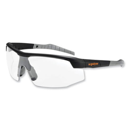 Picture of Skullerz Skoll Safety Glasses, Matte Black Nylon Impact Frame, Anti-Fog Clear Polycarbonate Lens, Ships in 1-3 Business Days