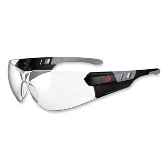 Picture of Skullerz Saga Frameless Safety Glasses, Matte Black Nylon Impact Frame, Clear Polycarbonate Lens, Ships in 1-3 Business Days