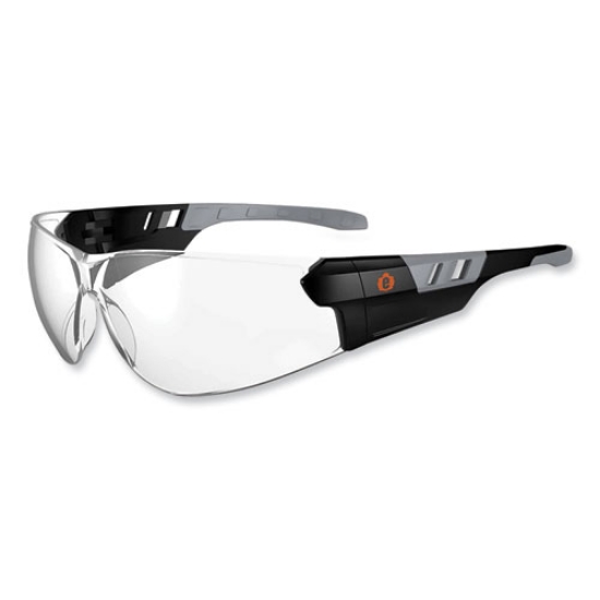 Picture of Skullerz Saga Frameless Safety Glasses, Black Nylon Impact Frame, Anti-Fog Clear Polycarb Lens, Ships in 1-3 Business Days