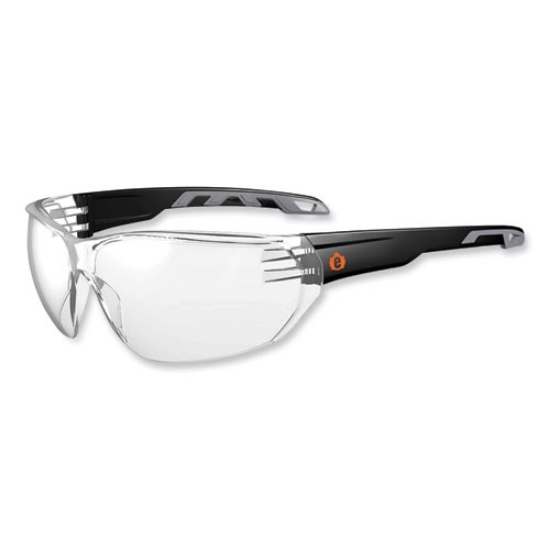 Picture of Skullerz Vali Frameless Safety Glasses, Matte Black Nylon Impact Frame, Clear Polycarbonate Lens, Ships in 1-3 Business Days