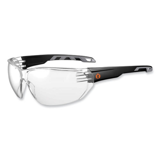 Picture of Skullerz Vali Frameless Safety Glasses, Black Nylon Impact Frame, Anti-Fog Clear Polycarb Lens, Ships in 1-3 Business Days