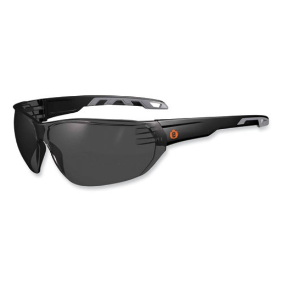 Picture of Skullerz Vali Frameless Safety Glasses, Matte Black Nylon Impact Frame, Smoke Polycarbonate Lens, Ships in 1-3 Business Days