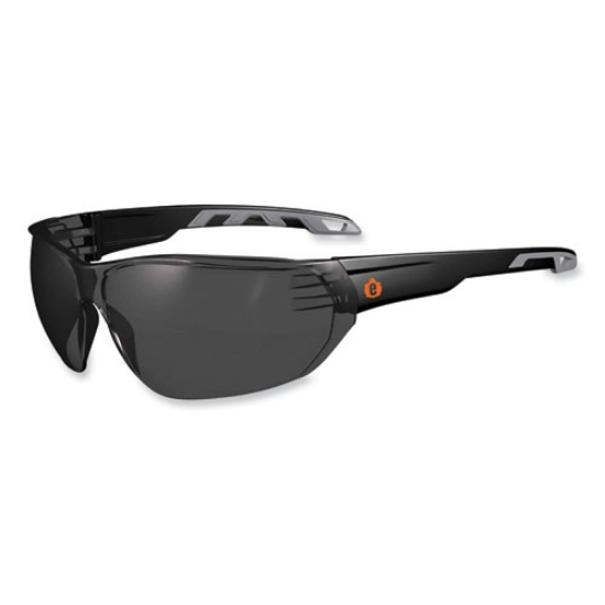 Picture of Skullerz Vali Frameless Safety Glasses, Black Nylon Impact Frame, Anti-Fog Smoke, Polycarb Lens, Ships in 1-3 Business Days