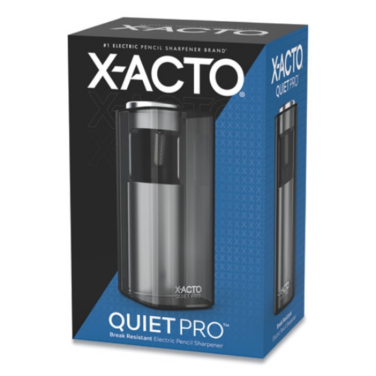 Picture of Model 1612 Quiet Pro Electric Pencil Sharpener, Ac-Powered, 3 X 5 X 9, Black/silver/smoke