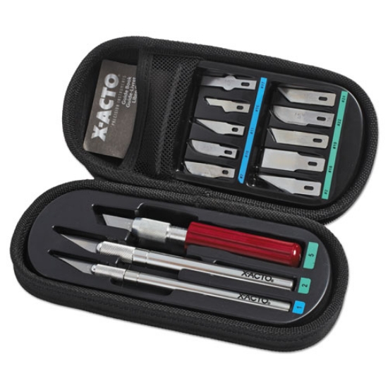 Picture of Knife Set, 3 Knives, 10 Blades, Carrying Case