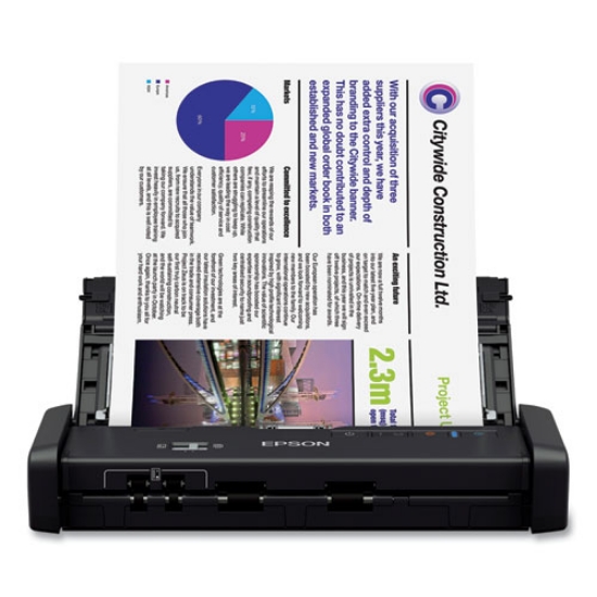 Picture of Ds-320 Portable Duplex Document Scanner, 1200 Dpi Optical Resolution, 20-Sheet Duplex Auto Document Feeder