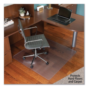 Picture of Floor+mate, For Hard Floor To Medium Pile Carpet Up To 0.75", 46 X 48, Clear