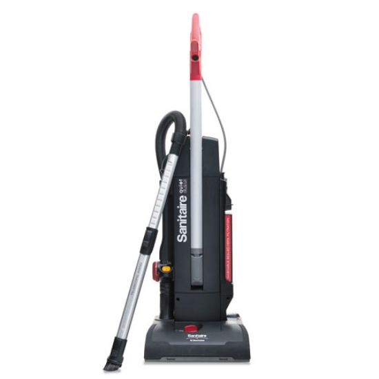 Picture of Multi-Surface Quietclean Two-Motor Upright Vacuum, 13" Cleaning Path, Black