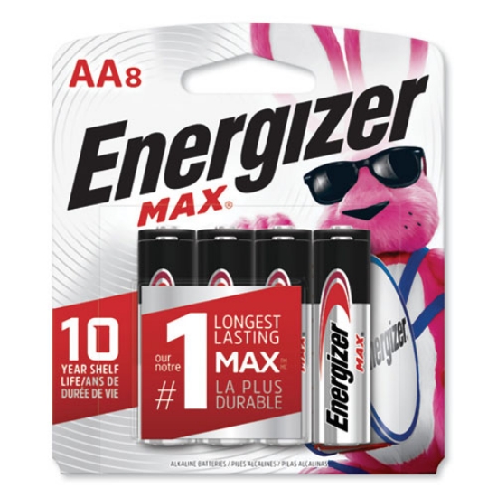 Picture of Max Alkaline Aa Batteries, 1.5 V, 8/pack