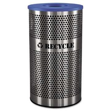 Picture of Stainless Steel Recycle Receptacle, 33 Gal, Stainless Steel