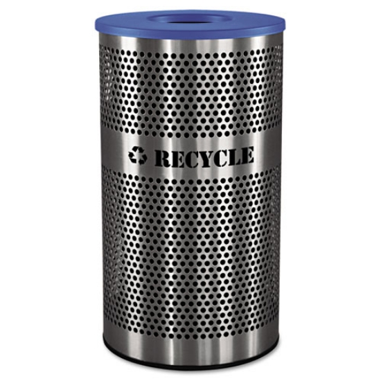 Picture of Stainless Steel Recycle Receptacle, 33 Gal, Stainless Steel