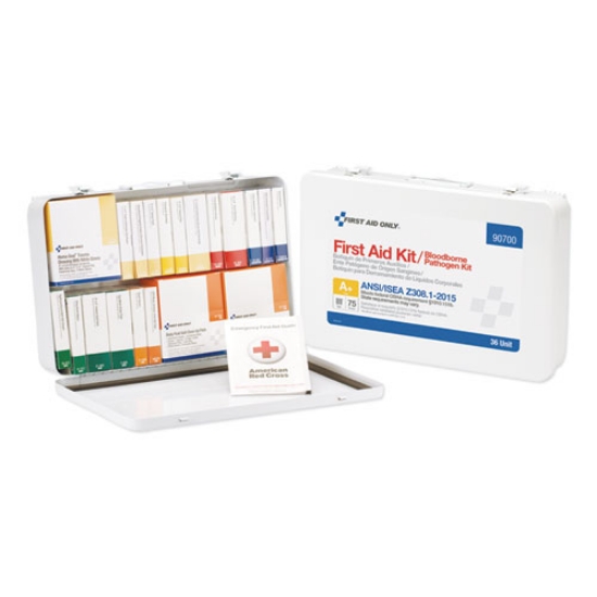 Picture of Unitized Ansi Class A Weatherproof First Aid Kit For 75 People, 36 Pieces, Metal Case