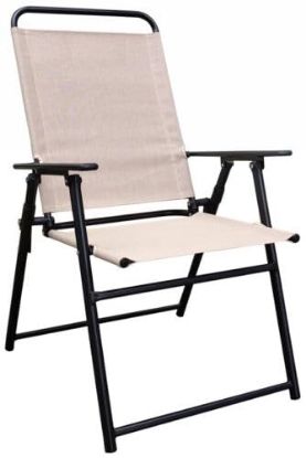 Picture of Living Accents FTS50BG-T SLING CHAIR BLK/TAN (EA)