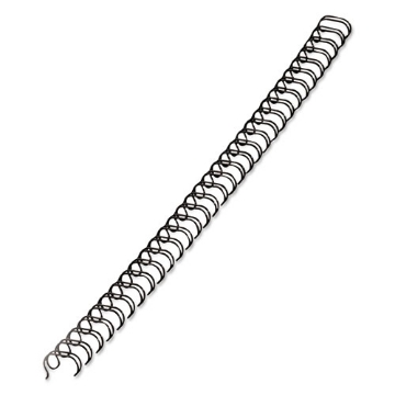 Picture of Wire Bindings, 1/4" Diameter, 35 Sheet Capacity, Black, 25/pack