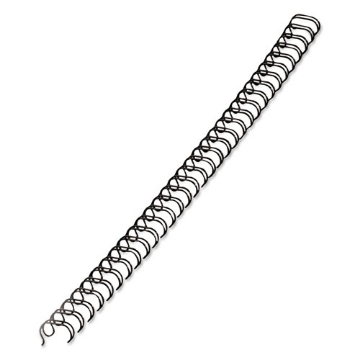 Picture of Wire Bindings, 3/8" Diameter, 80 Sheet Capacity, Black, 25/pack