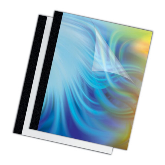 Picture of Thermal Binding System Presentation Covers, Clear, 121 to 180 Sheet Capacity, 11 x 8.5, Unpunched, 10/Pack