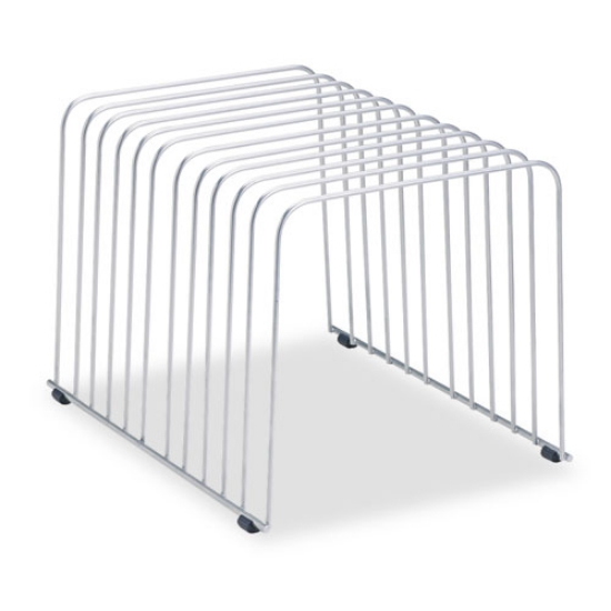 Picture of Wire Desktop Organizer, 11 Sections, Letter To Legal Size Files, 9" X 11.38" X 8", Silver