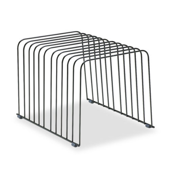 Picture of Wire Desktop Organizer, 11 Sections, Letter To Legal Size Files, 9" X 11.38" X 8", Black