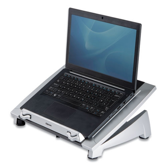Picture of Office Suites Laptop Riser Plus, 15.06" X 10.5" X 6.5", Black/silver, Supports 10 Lbs