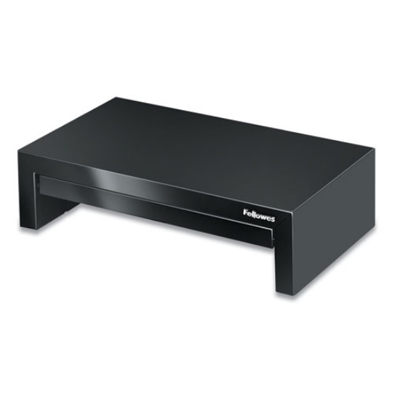 Picture of Designer Suites Monitor Riser, For 21" Monitors, 16" X 9.38" X 4.38" To 6", Black Pearl, Supports 40 Lbs