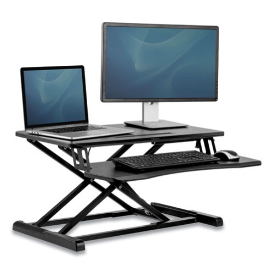 Picture of Corsivo Sit-Stand Workstation, 31.5" X 24.25" X 16", Black