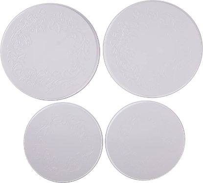 Picture of RANGE KLEEN MFG. 5057 BRNR CVR SET RND WHT 4PK (EA)