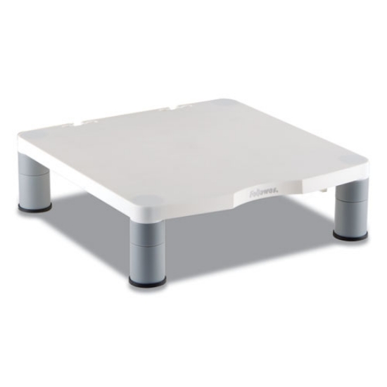 Picture of Standard Monitor Riser, For 21" Monitors, 13.38" X 13.63" X 2" To 4", Platinum/graphite, Supports 60 Lbs