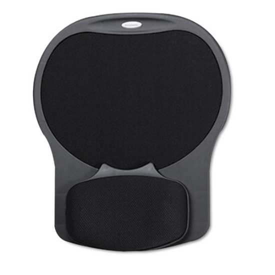 Picture of Easy Glide Gel Mouse Pad with Wrist Rest, 10 x 12, Black
