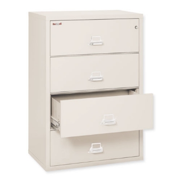 Picture of Insulated Lateral File, 4 Legal/letter-Size File Drawers, Parchment, 37.5" X 22.13" X 52.75", 323.24 Lb Overall Capacity