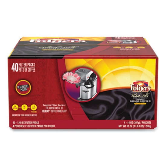 Picture of Coffee Filter Packs, Black Silk, 1.4 Oz Pack, 40packs/carton