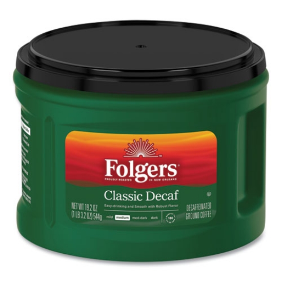 Picture of Coffee, Classic Roast Decaffeinated, Ground, 19.2 oz Can