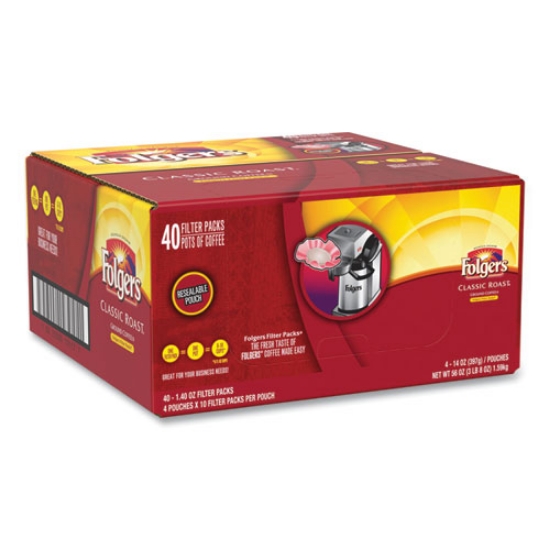 Picture of Coffee Filter Packs, Classic Roast, 1.4 Oz Pack, 40/carton