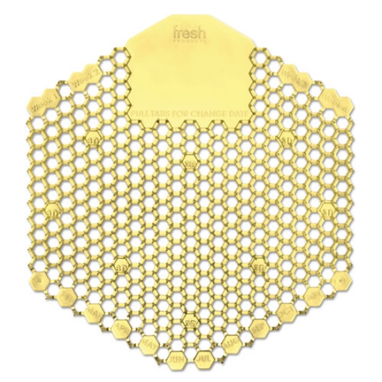 Picture of Wave 3d Urinal Deodorizer Screen, Citrus Scent, Yellow, 10/box