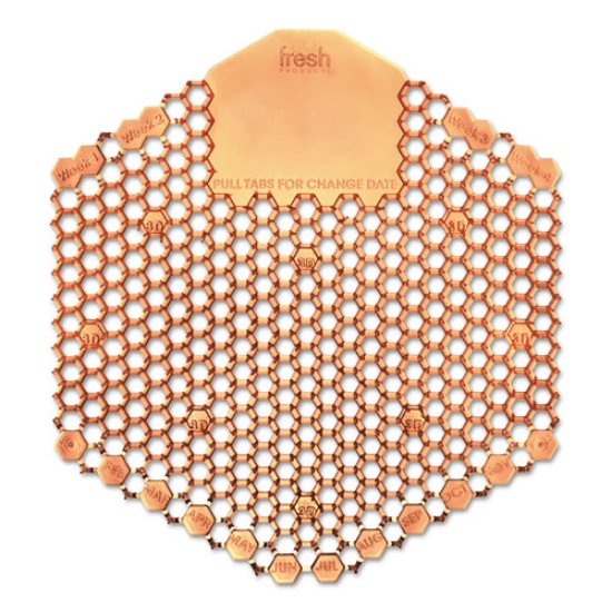 Picture of Wave 3d Urinal Deodorizer Screen, Mango Scent, Orange, 10/box