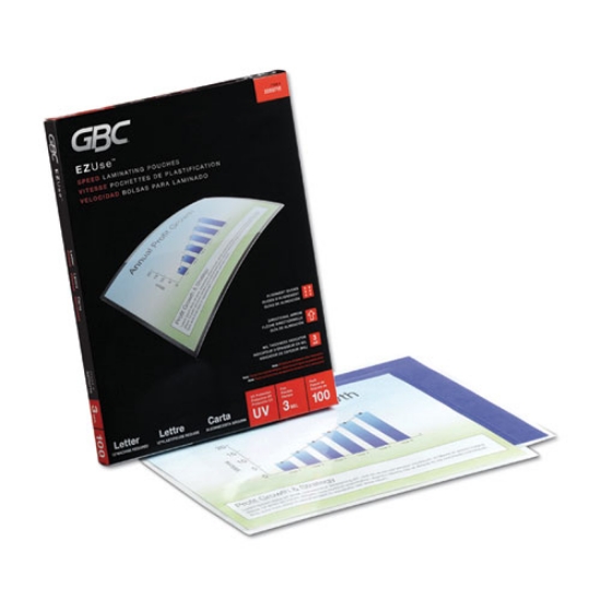 Picture of Ezuse Thermal Laminating Pouches, 3 Mil, 9" X 11.5", Gloss Clear, 100/box