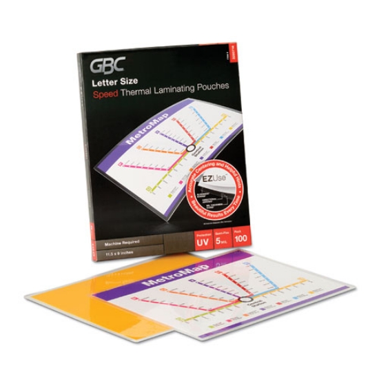 Picture of Ezuse Thermal Laminating Pouches, 5 Mil, 9" X 11.5", Gloss Clear, 100/box