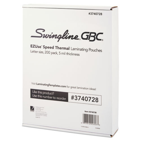 Picture of Ezuse Thermal Laminating Pouches, 5 Mil, 9" X 11.5", Gloss Clear, 200/pack