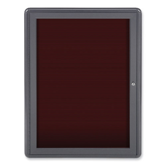 Picture of Enclosed Letterboard, 24.13 x 33.75, Gray Powder-Coated Aluminum Frame, Ships in 7-10 Business Days