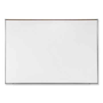 Picture of Proma Magnetic Porcelain Projection Whiteboard w/Satin Aluminum Frame, 72.5 x 48.5, White Surface,Ships in 7-10 Business Days